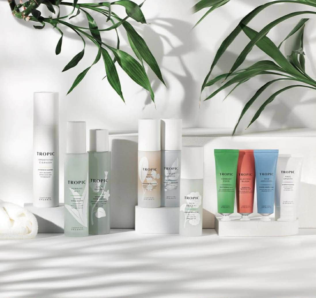 Tropic Skincare product range used at 12:47 Beauty